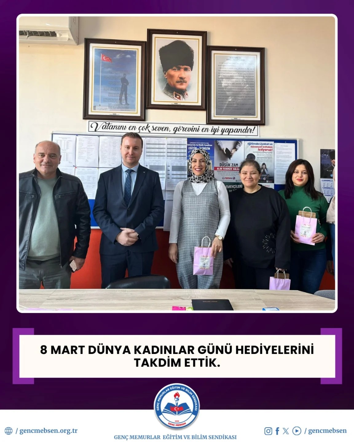 8 Mart Dünya Kadınlar Günü Hediyelerini Takdim Ettik